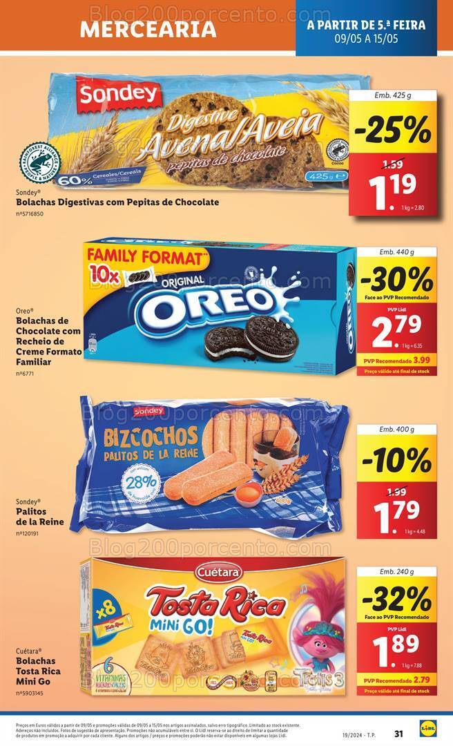 Antevisão Folheto LIDL Promoções de 9 a 15 maio