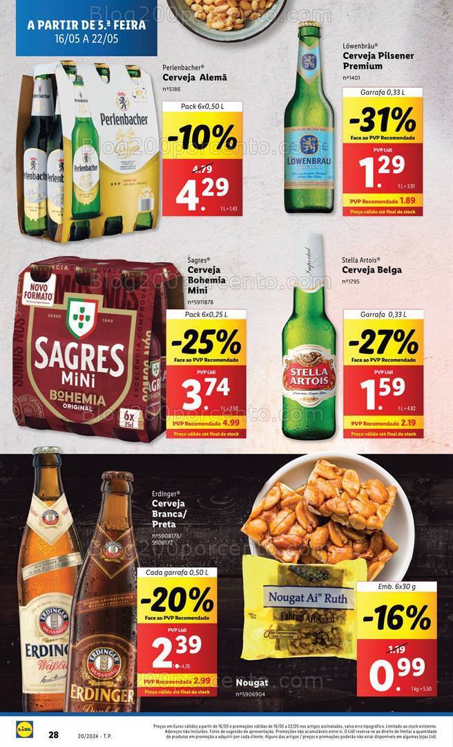 Antevisão Folheto LIDL Sabores do Mundo - Especial Cervejas Promoções de 16 a 22 maio