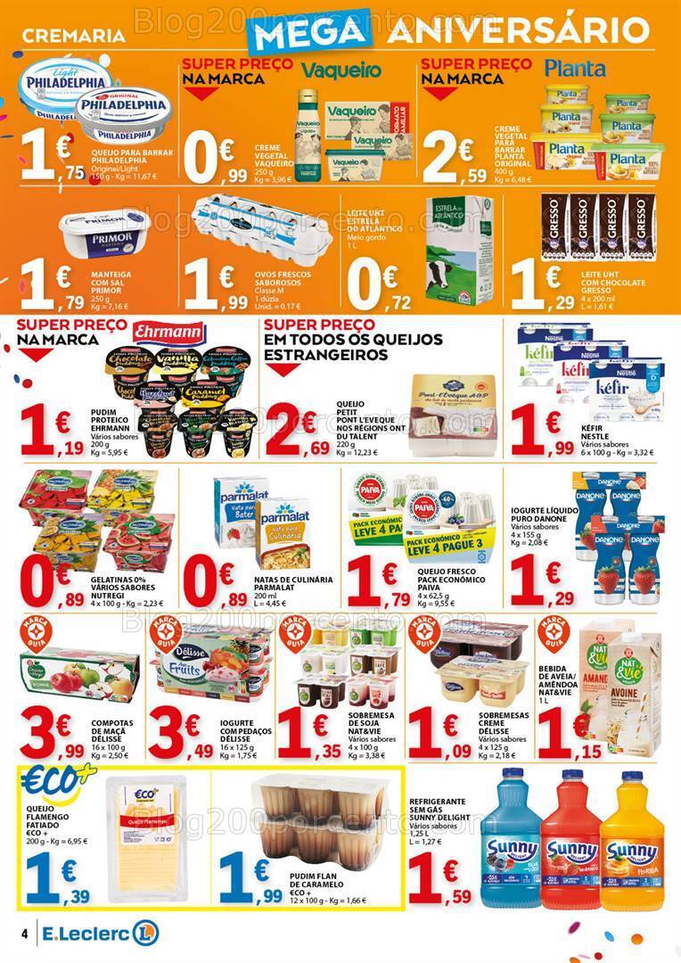 Antevisão Folheto E-LECLERC Aniversário Promoções de 9 a 26 maio