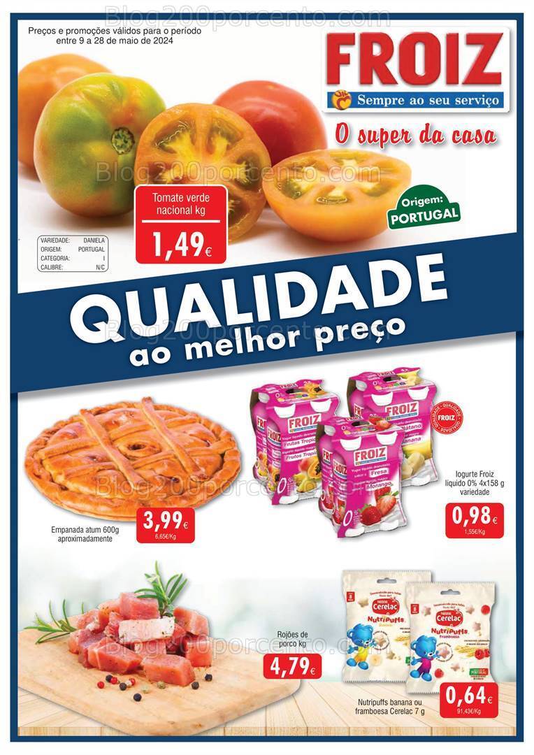 Antevisão Folheto FROIZ Promoções de 9 a 28 maio