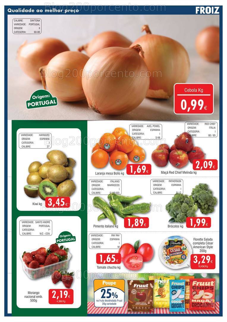 Antevisão Folheto FROIZ Promoções de 9 a 28 maio