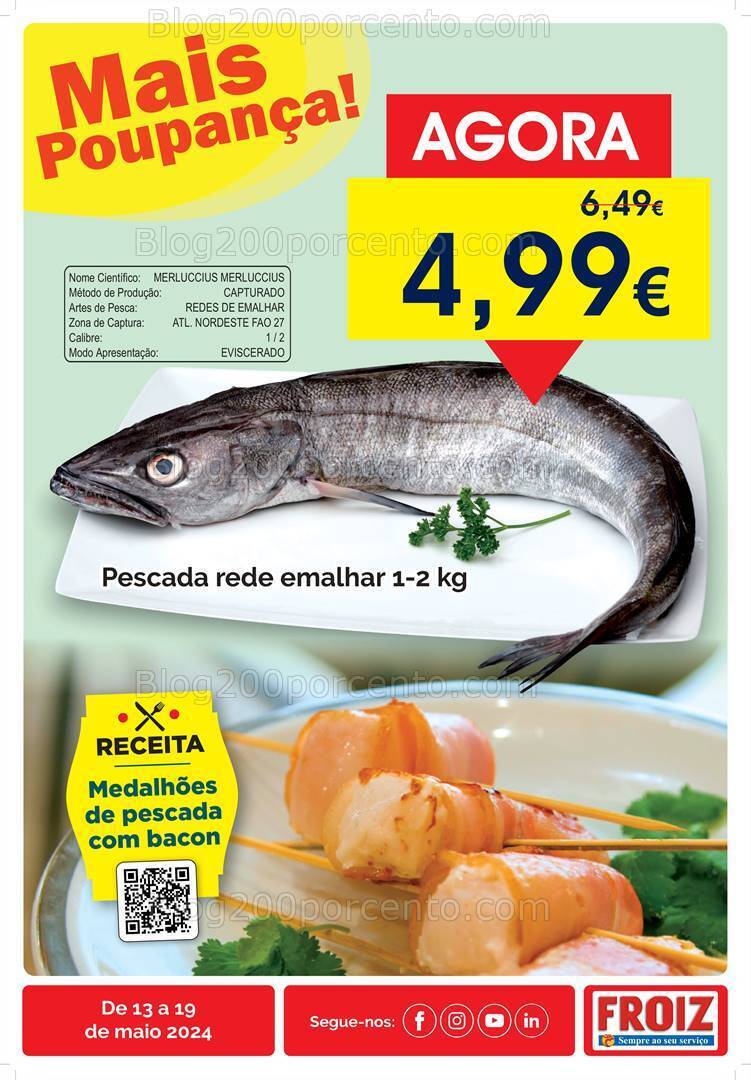 Antevisão Folheto FROIZ Promoções de 13 a 19 maio