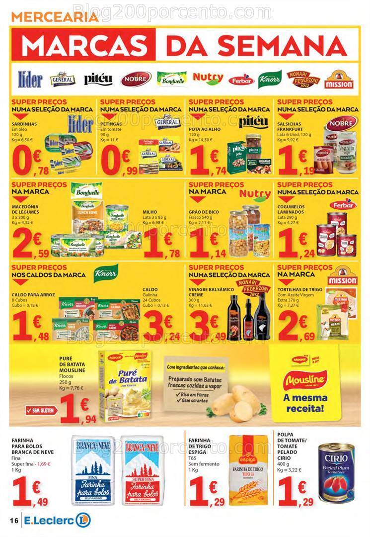 Antevisão Folheto E-LECLERC Promoções de 16 a 22 maio