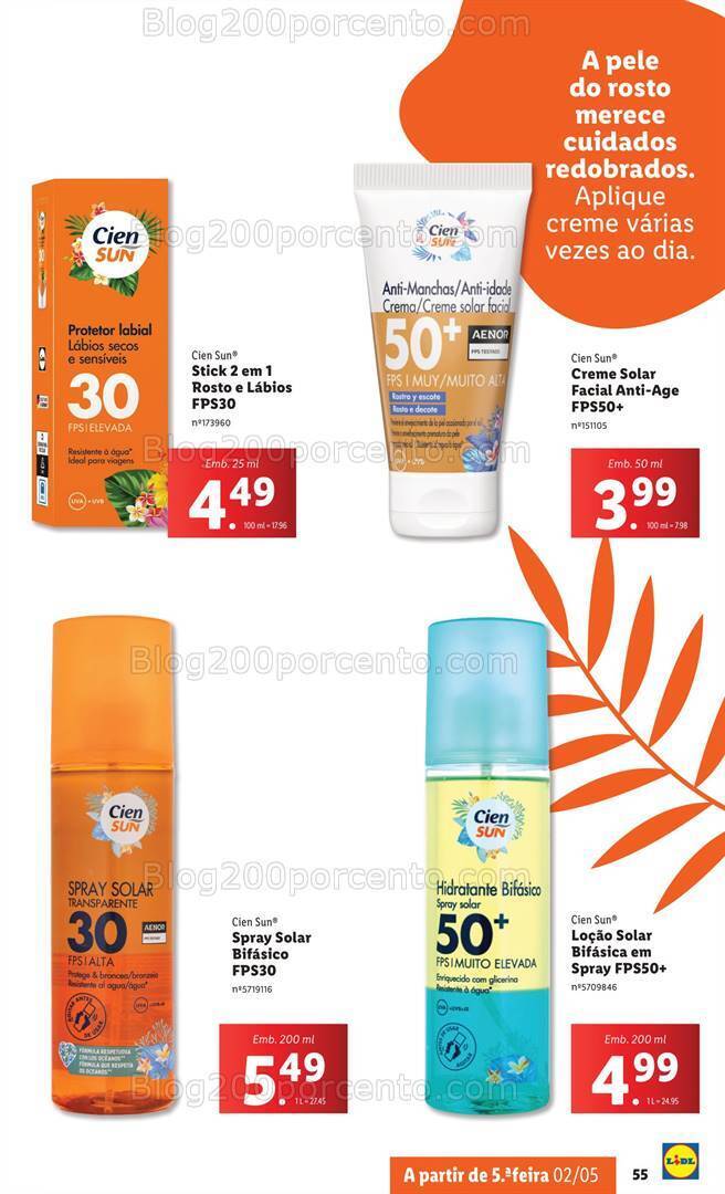 Antevisão Folheto LIDL Verão Promoções a partir de 29 abril