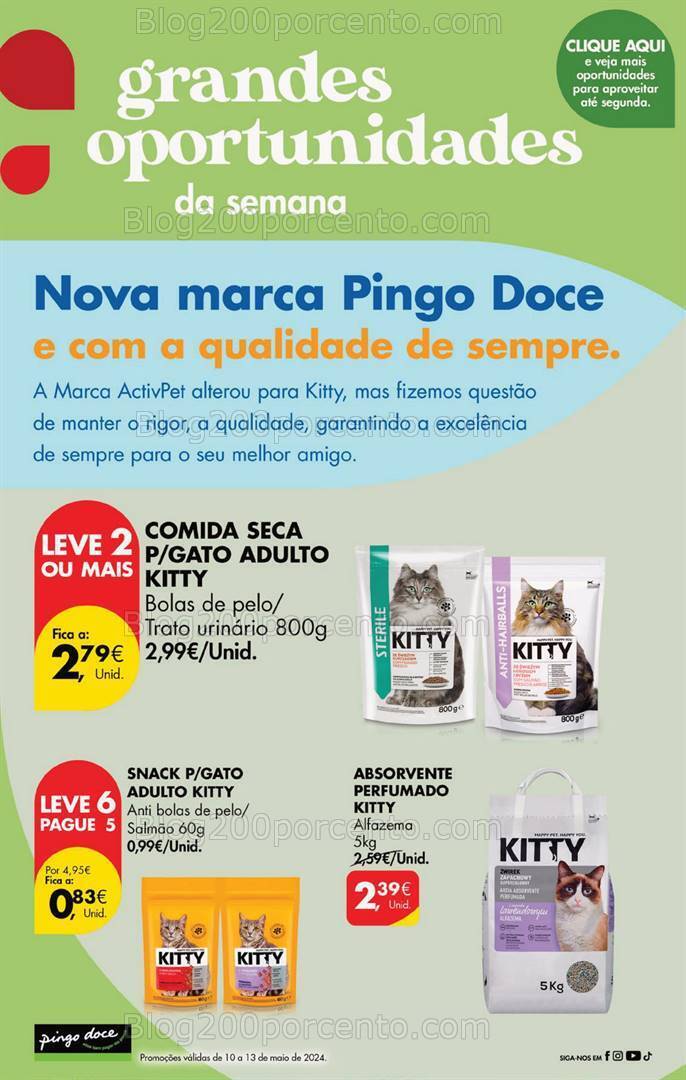 Antevisão Folheto PINGO DOCE Promoções Fim de Semana - 10 a 13 maio