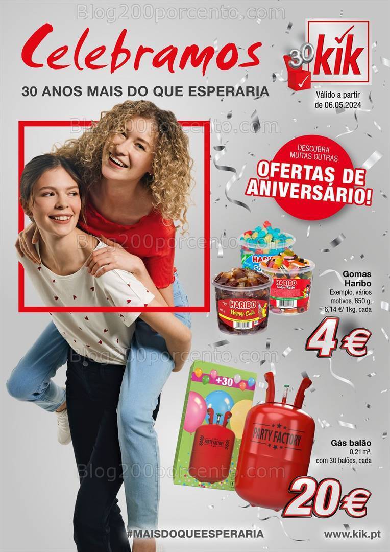 Antevisão Folheto KIK Aniversário Promoções a partir de 6 maio