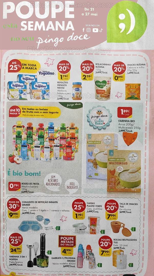 Antevisão Folheto PINGO DOCE Bebé Promoções de 21 a 27 maio