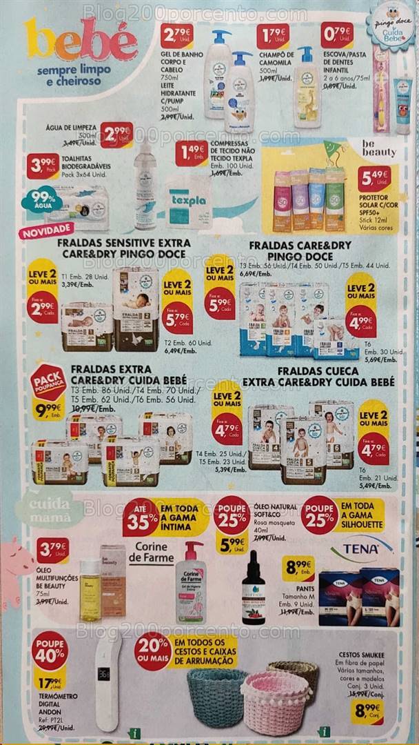 Antevisão Folheto PINGO DOCE Bebé Promoções de 21 a 27 maio