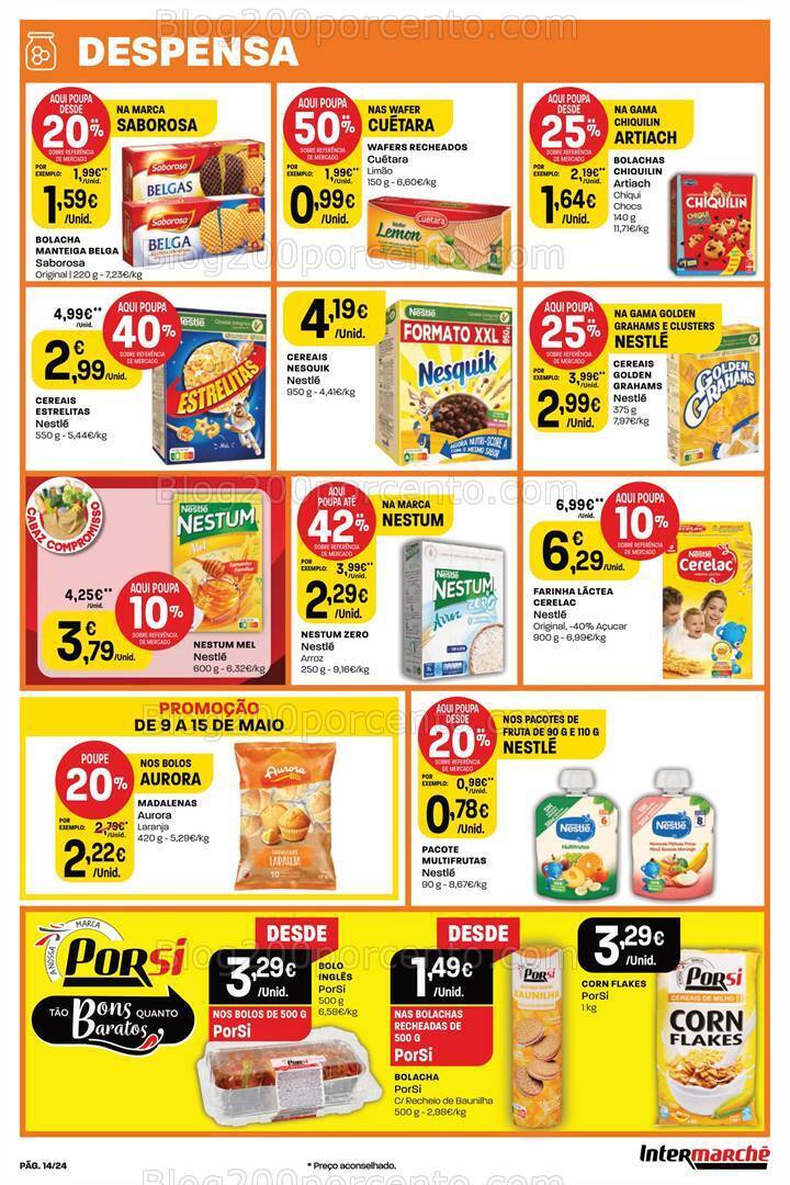 Antevisão Folheto INTERMARCHÉ Promoções de 9 a 15 maio