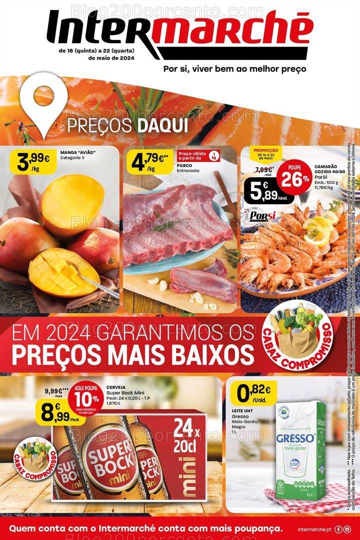 Antevisão Folheto INTERMARCHÉ Promoções de 16 a 22 maio