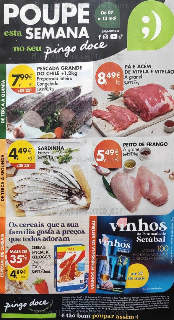 Antevisão Folheto PINGO DOCE Promoções de 7 a 13 maio