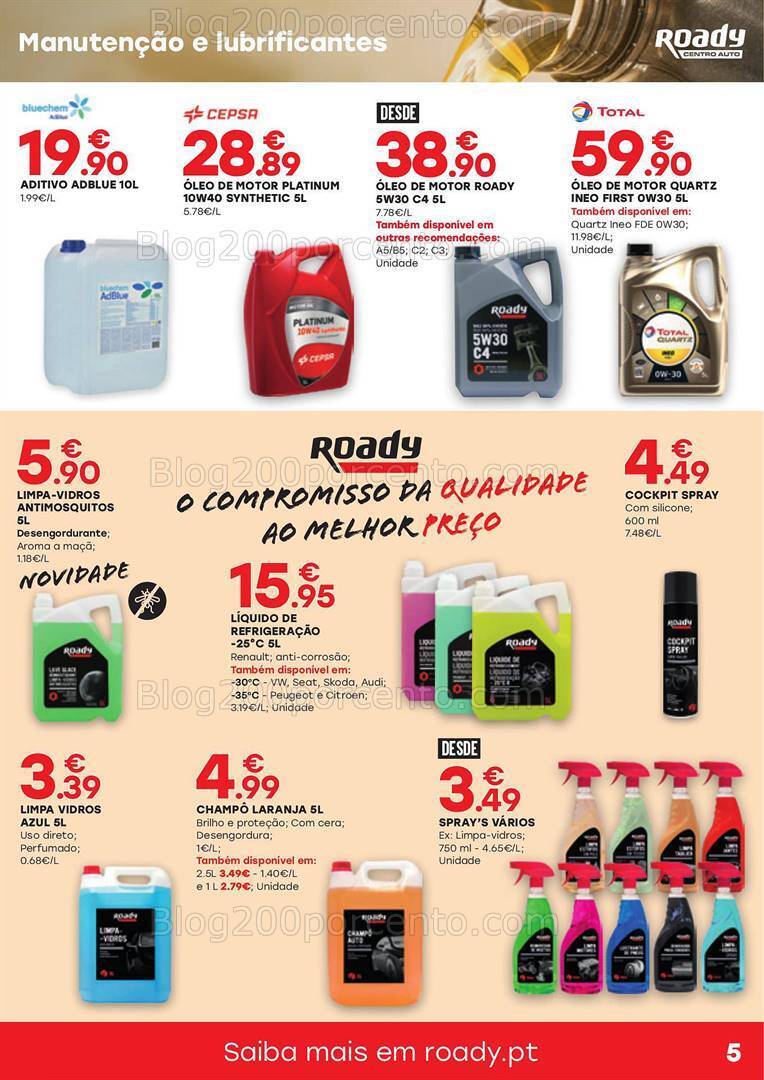 Antevisão Folheto ROADY Promoções de 2 a 26 maio