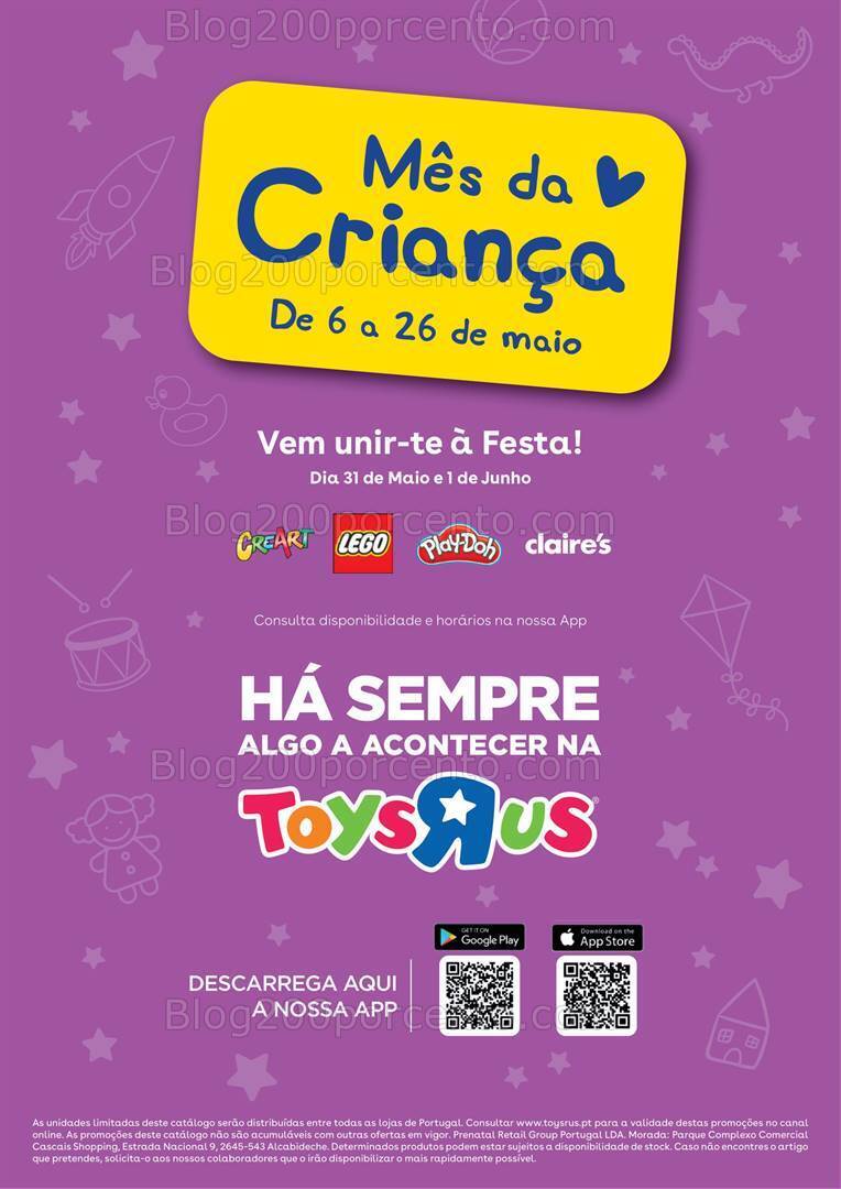 Antevisão Folheto TOYSRUS Especial Criança Promoções até 26 maio