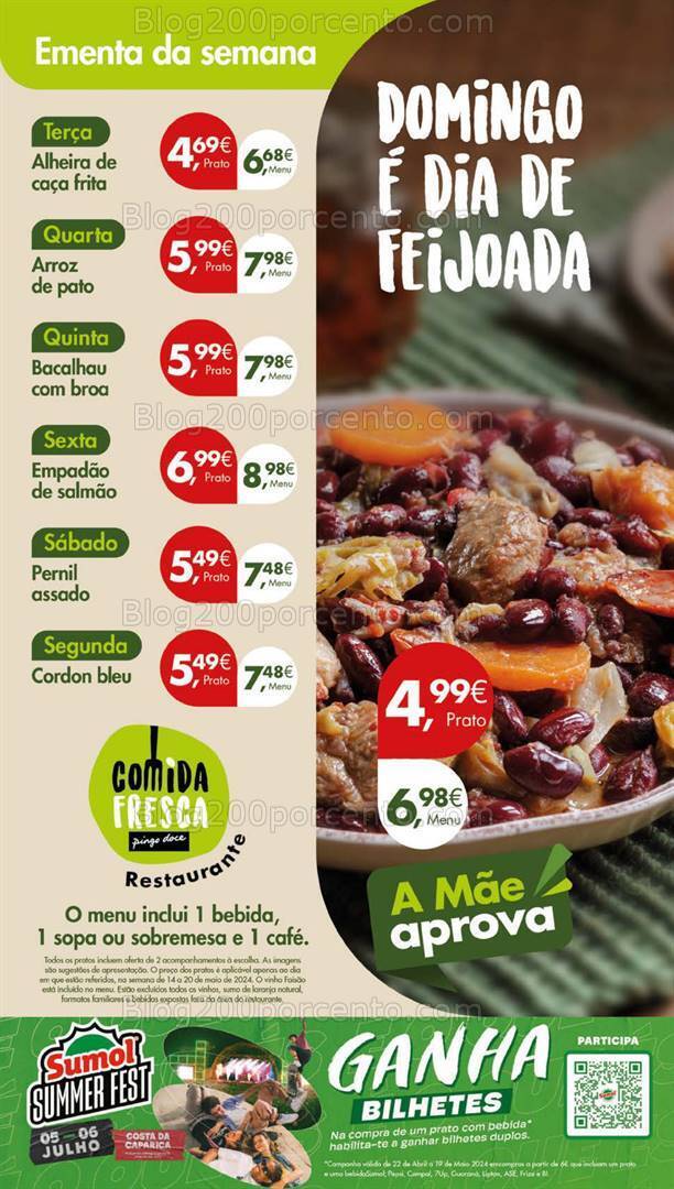 Antevisão Folheto PINGO DOCE Lojas Grandes Promoções de 14 a 20 maio