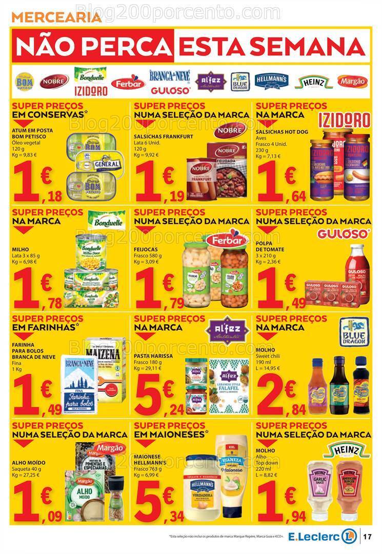 Antevisão Folheto E-LECLERC Semanal Promoções de 23 a 29 maio