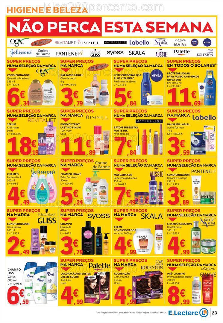 Antevisão Folheto E-LECLERC Semanal Promoções de 23 a 29 maio