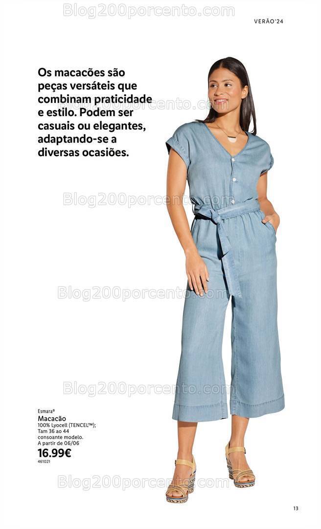 Antevisão Folheto LIDL Especial Esmara Moda Verão Promoções a partir de 3 junho