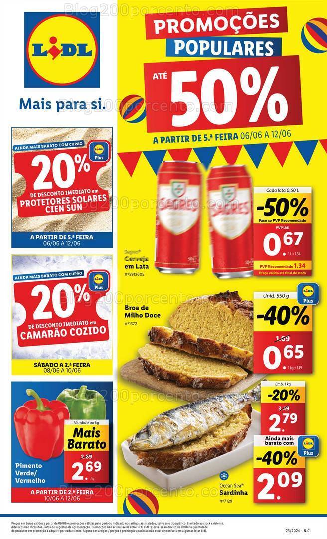 Antevisão Folheto LIDL Promoções a partir de 6 a 12 junho