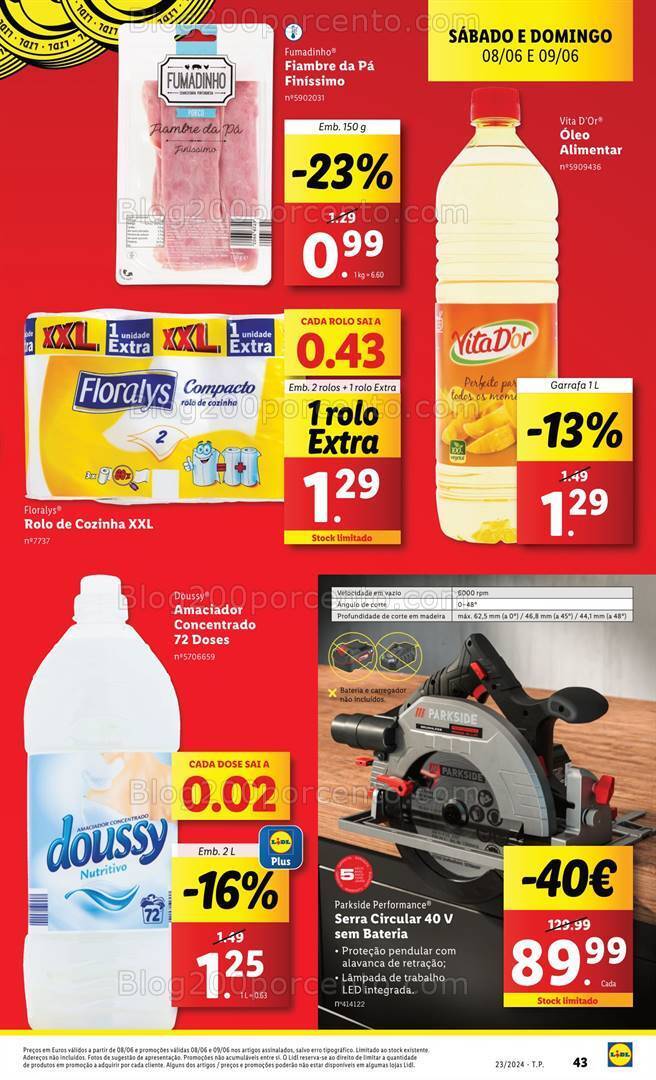 Antevisão Folheto LIDL Promoções a partir de 6 a 12 junho