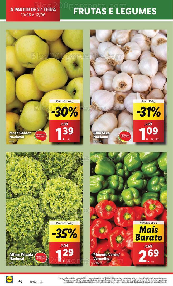 Antevisão Folheto LIDL Supermercado Promoções de 10 a 12 junho