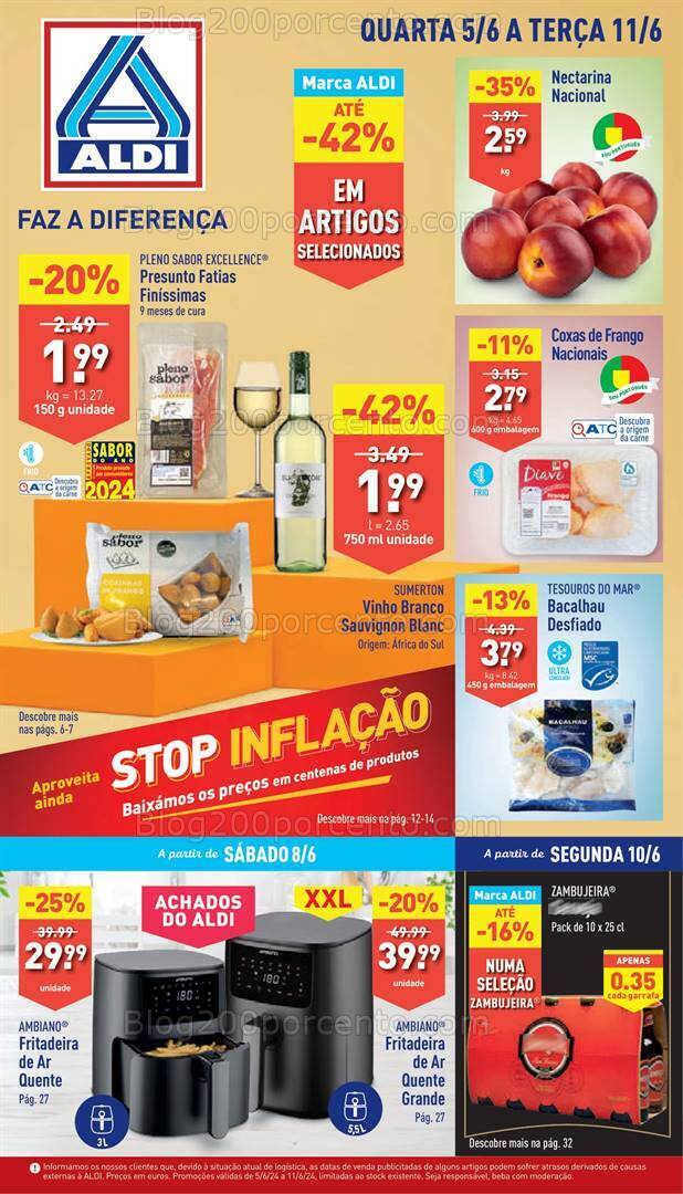 Antevisão Folheto ALDI Promoções de 5 a 11 junho