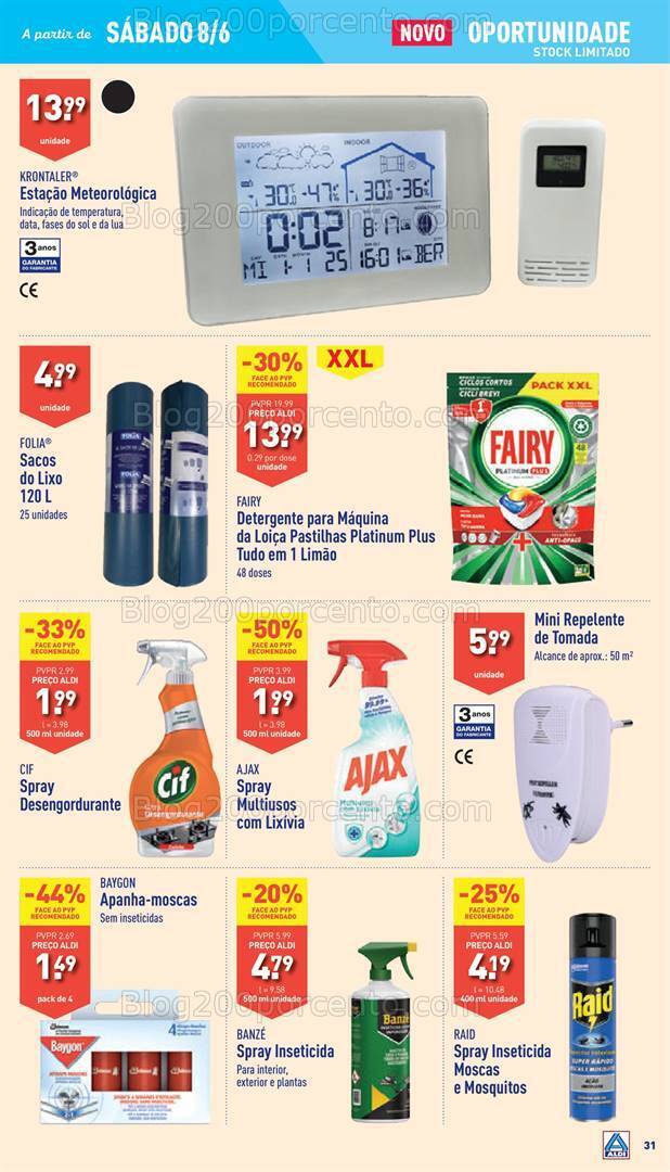 Antevisão Folheto ALDI Promoções de 5 a 11 junho