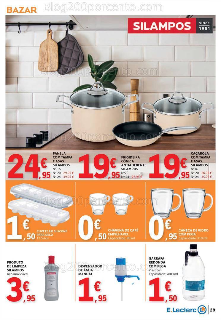 Antevisão Folheto E-LECLERC Bazar Promoções de 23 a 29 maio
