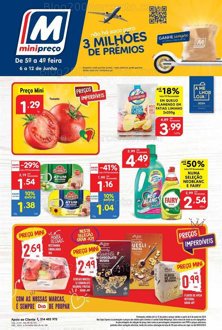 Antevisão Folheto MINIPREÇO Promoções de 6 a 12 junho