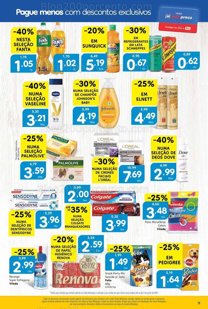 Antevisão Folheto MINIPREÇO Promoções de 6 a 12 junho