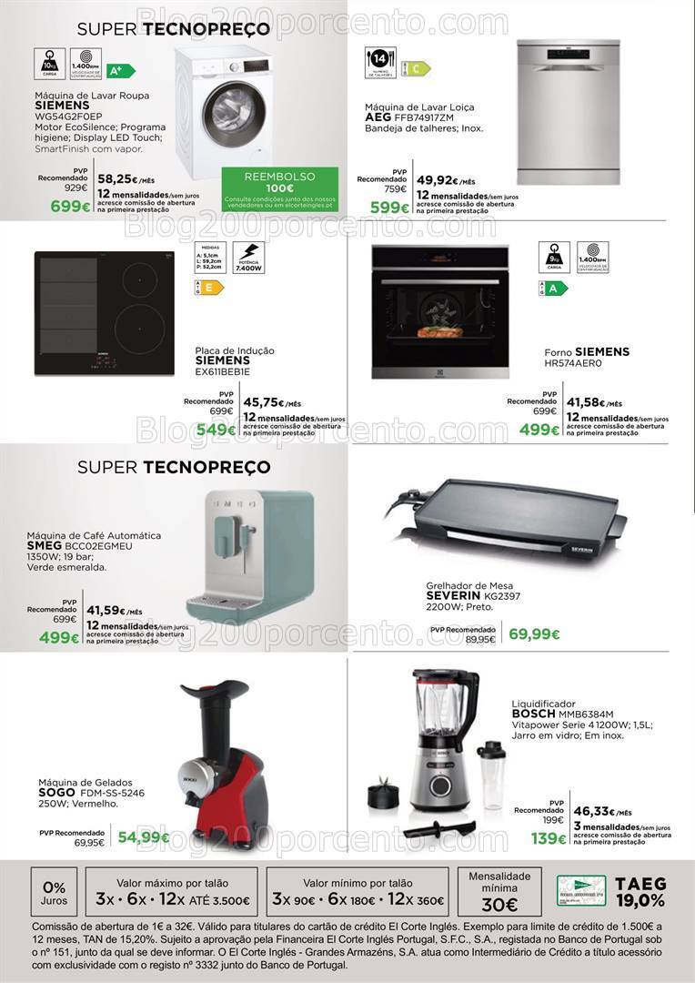 Antevisão Folheto EL CORTE INGLÉS Promoções de 20 a 30 junho