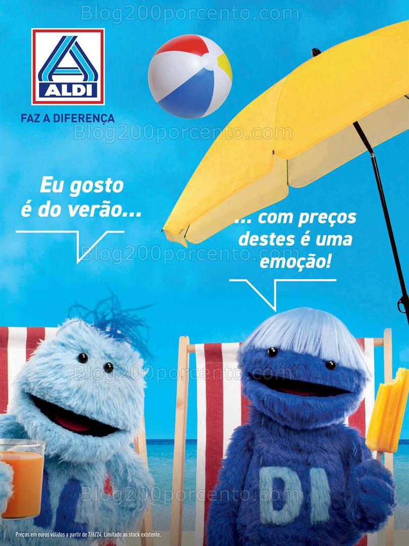 Antevisão Folheto ALDI Especial Verão Promoções de a partir de 7 junho