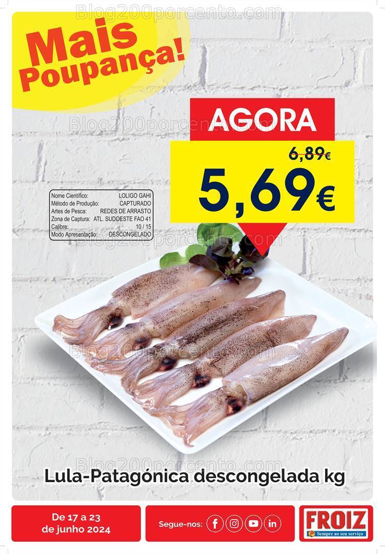 Antevisão Folheto FROIZ Promoções de 17 a 23 junho