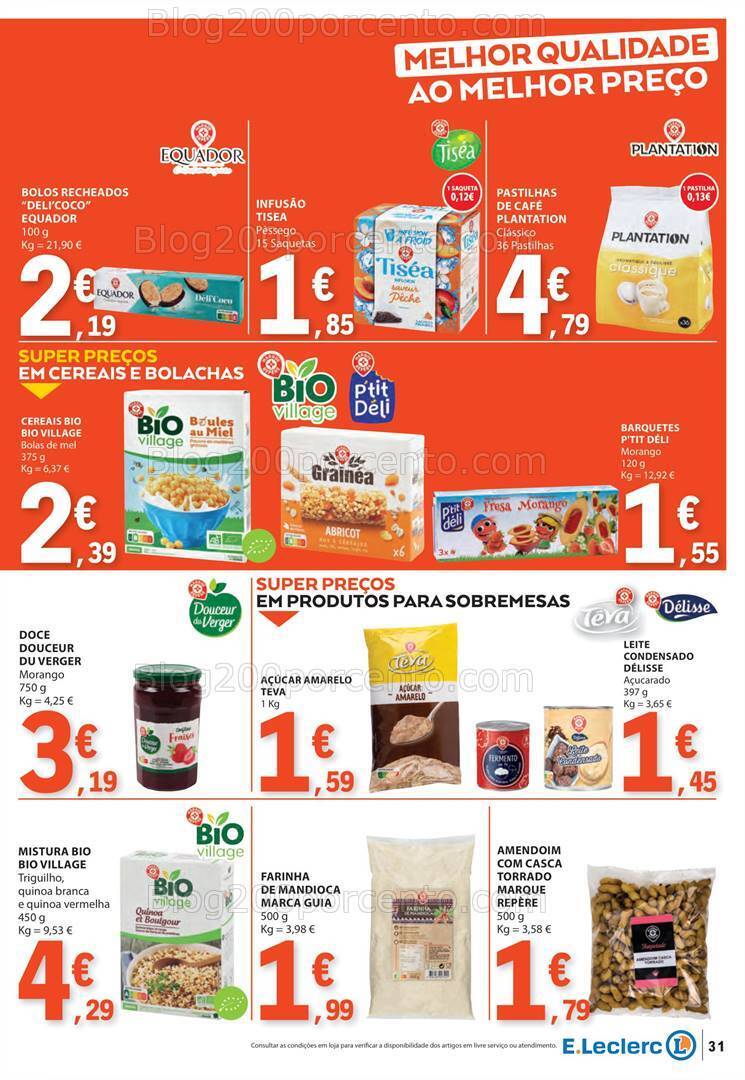Antevisão Folheto E-LECLERC Marca Própria Promoções de 27 junho a 3 julho