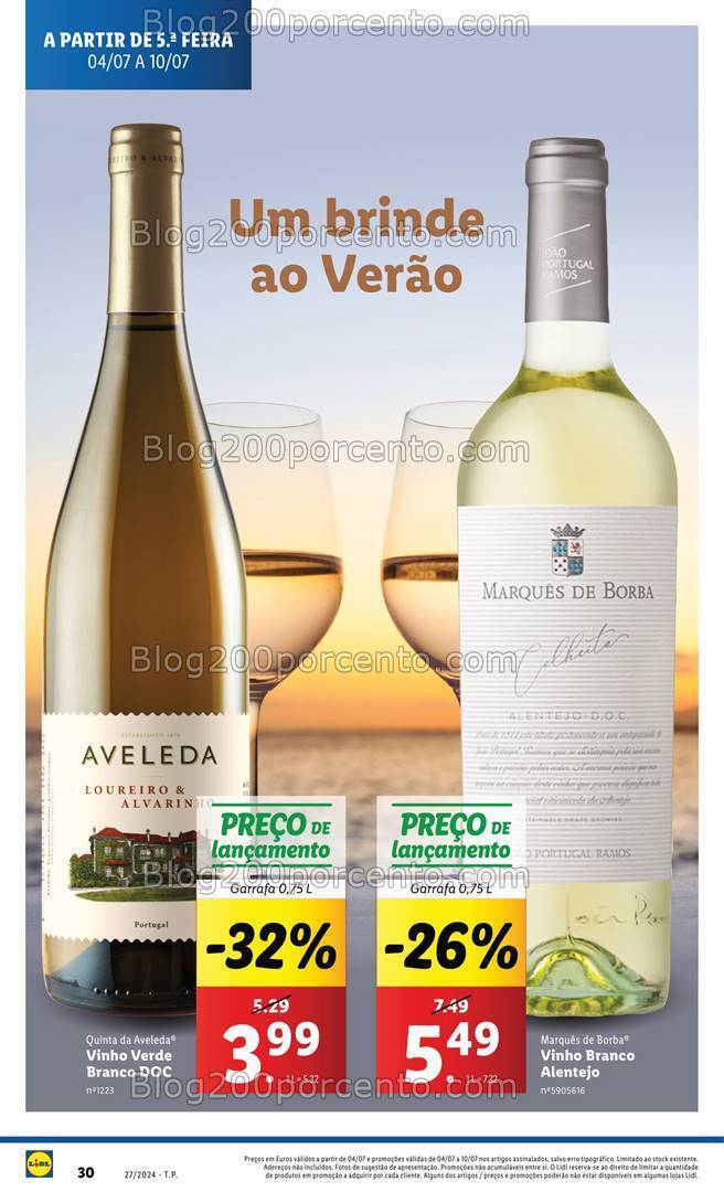 Antevisão Folheto LIDL Especial Verão Promoções a partir de 4 a 10 julho