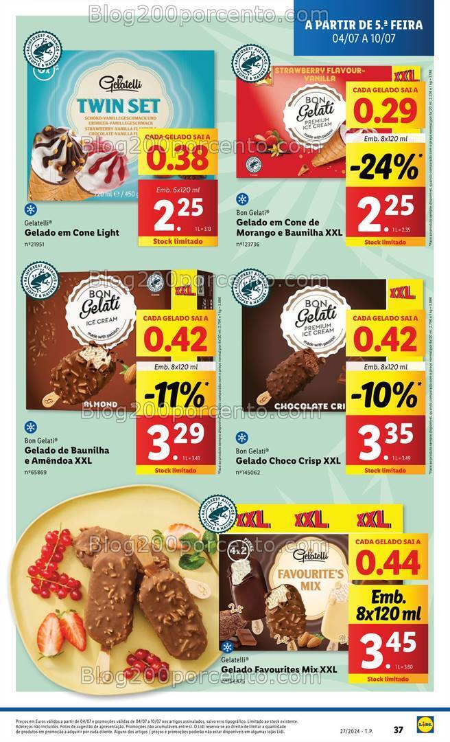 Antevisão Folheto LIDL Especial Verão Promoções a partir de 4 a 10 julho