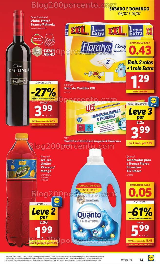 Antevisão Folheto LIDL Promoções Fim de Semana 6 e 7 julho