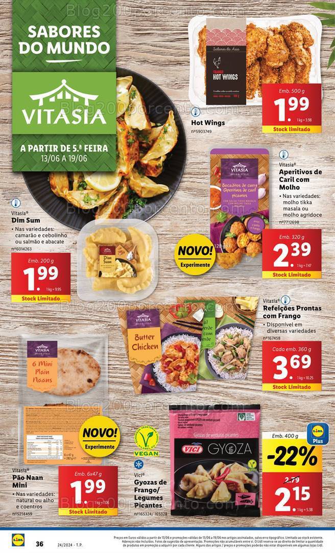 Antevisão Folheto LIDL Sabores do Mundo Promoções de 13 a 19 junho