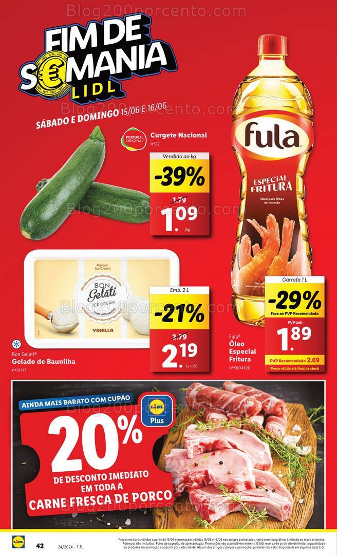 Antevisão Folheto LIDL Promoções Fim de Semana - 15 e 16 junho