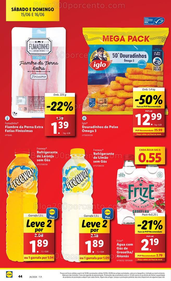 Antevisão Folheto LIDL Promoções Fim de Semana - 15 e 16 junho