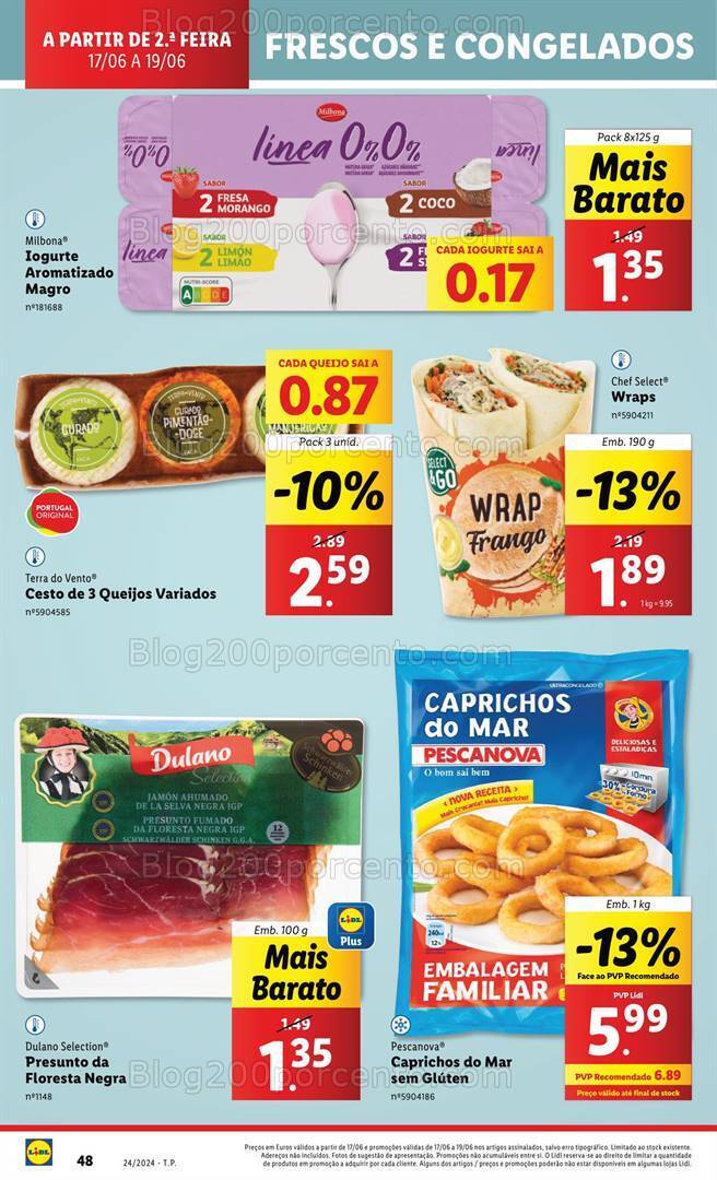 Antevisão Folheto LIDL Supermercado Promoções de 17 a 19 junho