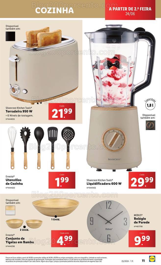Antevisão Folheto LIDL Bazar Promoções de 20 a 26 junho