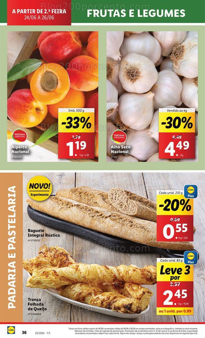 Antevisão Folheto LIDL Supermercado Promoções de 24 a 26 junho
