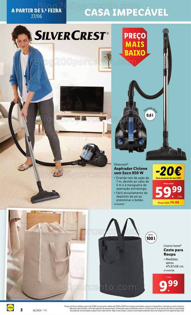 Antevisão Folheto LIDL Especial Limpeza Promoções de 27 a 30 junho