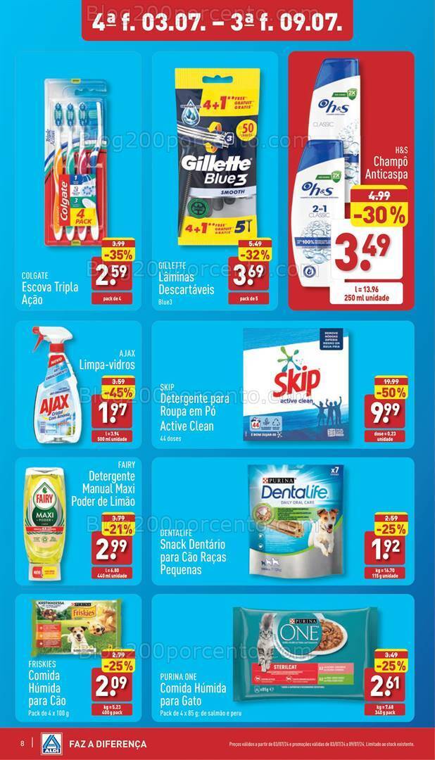 Antevisão Folheto ALDI Promoções de 3 a 9 julho
