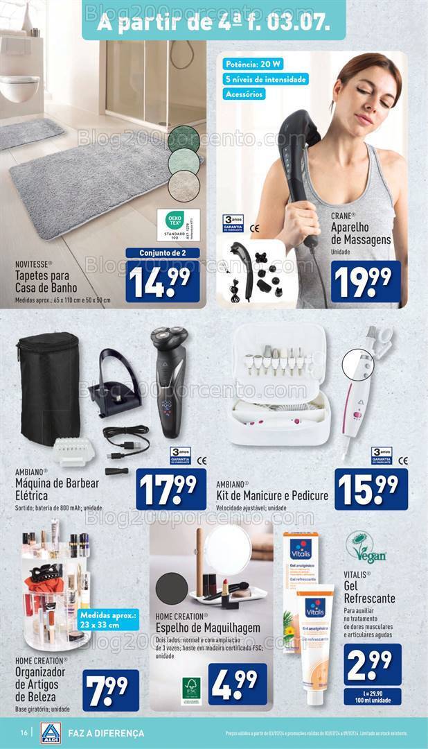 Antevisão Folheto ALDI Promoções de 3 a 9 julho
