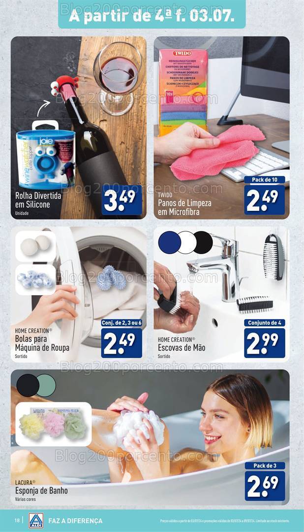 Antevisão Folheto ALDI Promoções de 3 a 9 julho