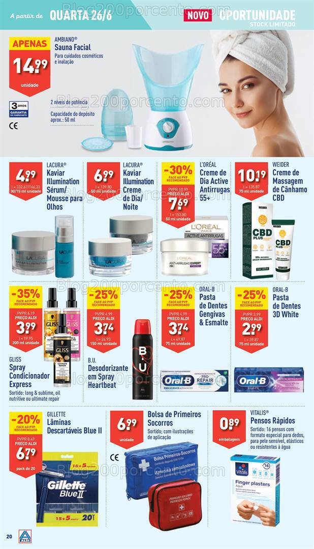 Antevisão Folheto ALDI Bazar Promoções a partir de 26 junho