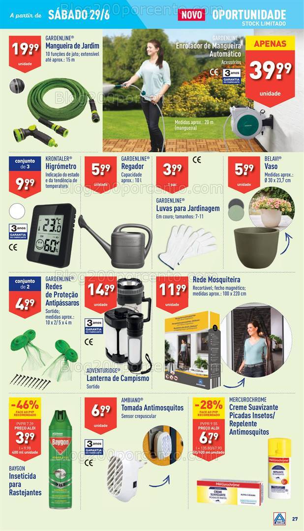 Antevisão Folheto ALDI Bazar Promoções a partir de 29 junho