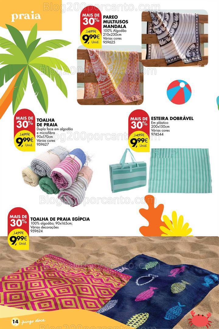 Antevisão Folheto PINGO DOCE Bazar Verão Promoções de de 4 junho a 1 julho