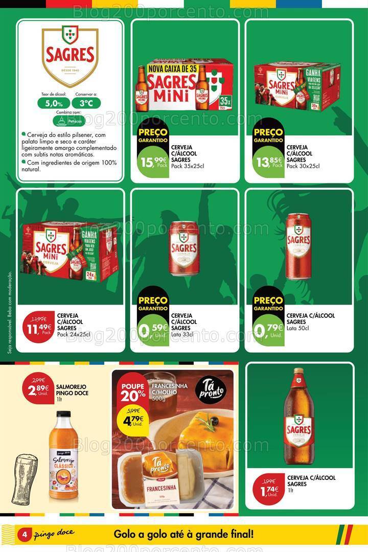 Antevisão Folheto PINGO DOCE Especial Europeu de 4 a 24 junho